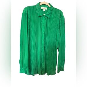 L*Space Emerald Green Women's Button Down Shirt